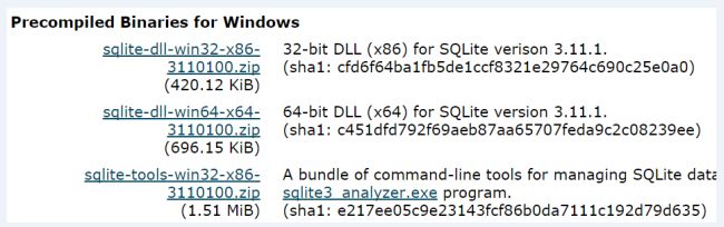 sqlite